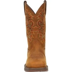 Durango Men's Rebel™ 12" Square Toe WP Western Boot - Russet - DDB0361 -Overlook Boots Online Shop DDB0361 front