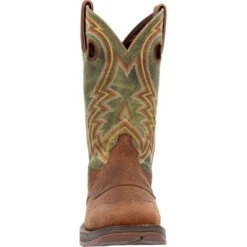 Durango Men's Rebel 12" Square Toe Western Work Boot -Hunter Green- DDB0390 -Overlook Boots Online Shop DDB0390 3 LARGE 9356e994 6c1a 43d5 8429 13cd52a53662