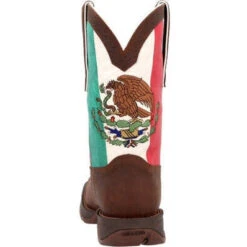 Durango Men's Rebel By Mexico Flag 11" ST Western Boot -Brown- DDB0430 -Overlook Boots Online Shop DDB0430 4 LARGE 0344f46a 4554 49b3 9c8b be52e5bb9aa1