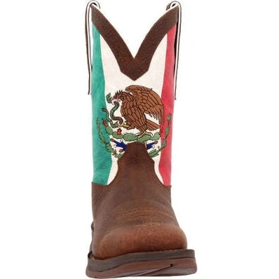 Durango Men's Rebel By Mexico Flag 11" ST Western Boot -Brown- DDB0431 6 Durango Men's Rebel By Mexico Flag 11" ST Western Boot -Brown- DDB0431 - Image 4