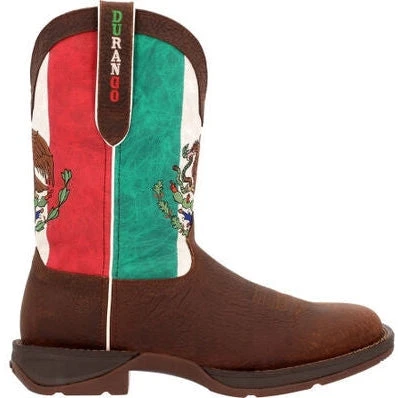 Durango Men's Rebel By Mexico Flag 11" ST Western Boot -Brown- DDB0431 4 Durango Men's Rebel By Mexico Flag 11" ST Western Boot -Brown- DDB0431 - Image 2