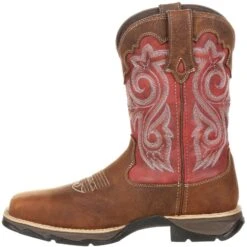 Durango Women's Lady Rebel 10" Comp Toe WP Western Work Boot - DRD0220 -Overlook Boots Online Shop DRD0220 instep profile