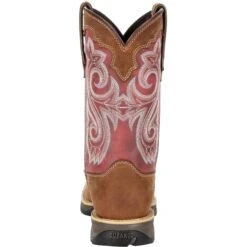 Durango Women's Lady Rebel 10" Sqr Toe Western Boot- Rusty Red- DRD0349 -Overlook Boots Online Shop DRD0349 back