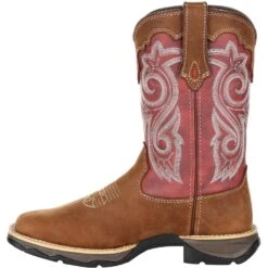 Durango Women's Lady Rebel 10" Sqr Toe Western Boot- Rusty Red- DRD0349 -Overlook Boots Online Shop DRD0349 instep profile