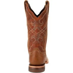 Durango Women's Arena Pro 12" Square Toe Western Boot Chestnut DRD0380 -Overlook Boots Online Shop DRD0380 back