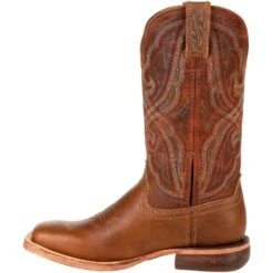 Durango Women's Arena Pro 12" Square Toe Western Boot Chestnut DRD0380 -Overlook Boots Online Shop DRD0380 instep profile