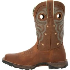 Durango Women's Maverick 10" Steel Toe WP Western Work Boot - DRD0416 -Overlook Boots Online Shop DRD0416 instep profile
