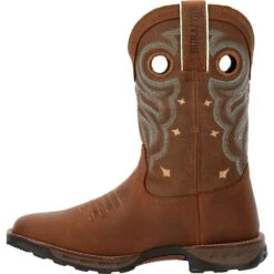 Durango Women's Maverick 10" Soft Toe WP Western Work Boot - DRD0417 -Overlook Boots Online Shop DRD0417 instep profile