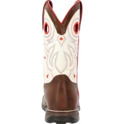 Durango Women's Maverick 10" Steel Toe WP Western Work Boot - DRD0418 -Overlook Boots Online Shop DRD0418 back