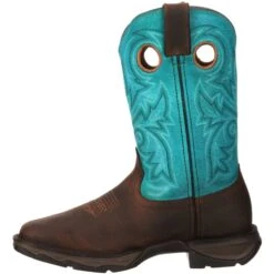 Durango Women's Lady Rebel 10" Steel Toe Western Boot- Brown - DWRD022 11 Durango Women's Lady Rebel 10" Steel Toe Western Boot- Brown - DWRD022 -Overlook Boots Online Shop DWRD022 instep profile