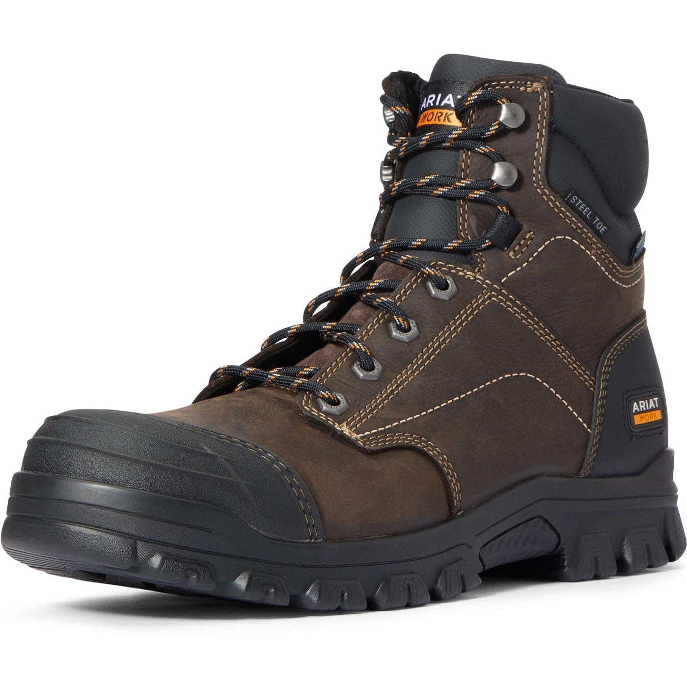Ariat Men's Treadfast 6" Steel Toe WP Work Boot - Brown - 10034673 6 Ariat Men's Treadfast 6" Steel Toe WP Work Boot - Brown - 10034673 - Image 4