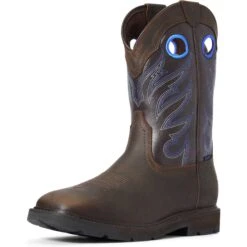 Ariat Men's Groundwork 11" Soft Toe WP Western Work Boot - 10034724 -Overlook Boots Online Shop F20 MNS WORK 10034724 3 4 front