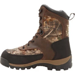 Rocky Men's Core 8" WP 400G Ins Outdoor Hunt Boot - Brown - FQ0004754 -Overlook Boots Online Shop FQ0004754 instep profile