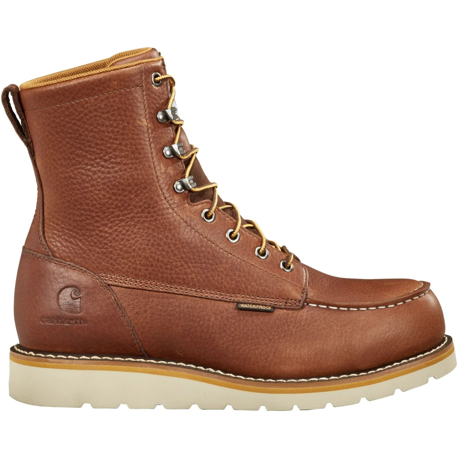 Carhartt Men's 8" Waterproof Steel Toe Wedge Boot - Redwood - FW8275-M 4 Carhartt Men's 8" Waterproof Steel Toe Wedge Boot - Redwood - FW8275-M - Image 2