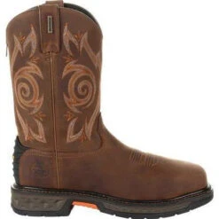 Georgia Men's Carbo-Tec LT 11" Stl Toe WP Western Boot -Brown- GB00264 -Overlook Boots Online Shop GB00264 3
