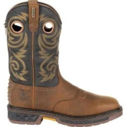 Georgia Men's Carbo-Tec LT 11" Pull-On WP Western Boot -Brown- GB00266 13 Georgia Men's Carbo-Tec LT 11" Pull-On WP Western Boot -Brown- GB00266 -Overlook Boots Online Shop GB00266 3