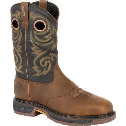 Georgia Men's Carbo-Tec LT 11" Stl Toe WP Western Boot -Brown- GB00267 3 Georgia Men's Carbo-Tec LT 11" Stl Toe WP Western Boot -Brown- GB00267