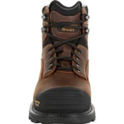 Georgia Men's Rumbler 6" Comp Toe WP Work Boot - Brown - GB00284 -Overlook Boots Online Shop GB00284 4