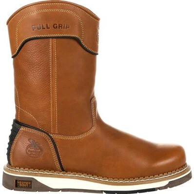 Georgia Men's AMP LT Wedge Pull-On Soft Toe Work Boot - Brown - GB00349 4 Georgia Men's AMP LT Wedge Pull-On Soft Toe Work Boot - Brown - GB00349 - Image 2
