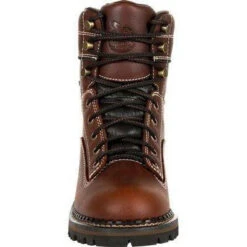 Georgia Women's AMP LT Logger Alloy Toe WP Work Boot - Brown - GB00428 -Overlook Boots Online Shop GB00428 4