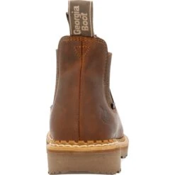 Georgia Women's Giant Revamp 5" WP Pull-On Chelsea Boot Brown- GB00432 -Overlook Boots Online Shop GB00432 back