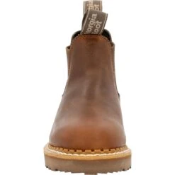 Georgia Women's Giant Revamp 5" WP Pull-On Chelsea Boot Brown- GB00432 -Overlook Boots Online Shop GB00432 front