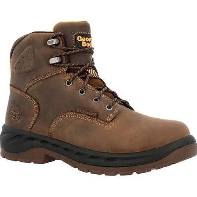 Georgia Men's Boot Ot 6" Waterproof Alloy Toe Work Boot -Brown- GB00522 3 Georgia Men's Boot Ot 6" Waterproof Alloy Toe Work Boot -Brown- GB00522