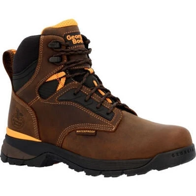 Georgia Men's TBD 6" Alloy Toe WP Slip Resist Work Boot -Brown- GB00597 3 Georgia Men's TBD 6" Alloy Toe WP Slip Resist Work Boot -Brown- GB00597