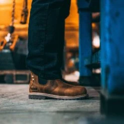 Kodiak Women's Bralorne WP Slip Resist Chelsea Work Boot -Brown- 4TEABN -Overlook Boots Online Shop LS KD 4TEABN 1