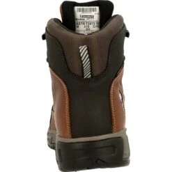 Michelin Men's HydroEdge 6" Alloy Toe WP PR Work Boot - Brown- MIC0006 11 Michelin Men's HydroEdge 6" Alloy Toe WP PR Work Boot - Brown- MIC0006 -Overlook Boots Online Shop MIC0006 back