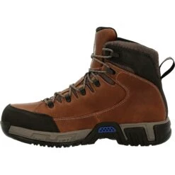 Michelin Men's HydroEdge 6" Alloy Toe WP PR Work Boot - Brown- MIC0006 12 Michelin Men's HydroEdge 6" Alloy Toe WP PR Work Boot - Brown- MIC0006 -Overlook Boots Online Shop MIC0006 instep profile