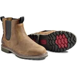 Kodiak Women's Bralorne WP Slip Resist Chelsea Work Boot -Brown- 4TEABN -Overlook Boots Online Shop PS KD 4TEABN P
