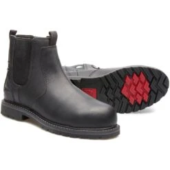 Kodiak Women's Bralorne CT Waterproof Chelsea Work Boot -Black- K4TDBK -Overlook Boots Online Shop PS KD K4TDBK P