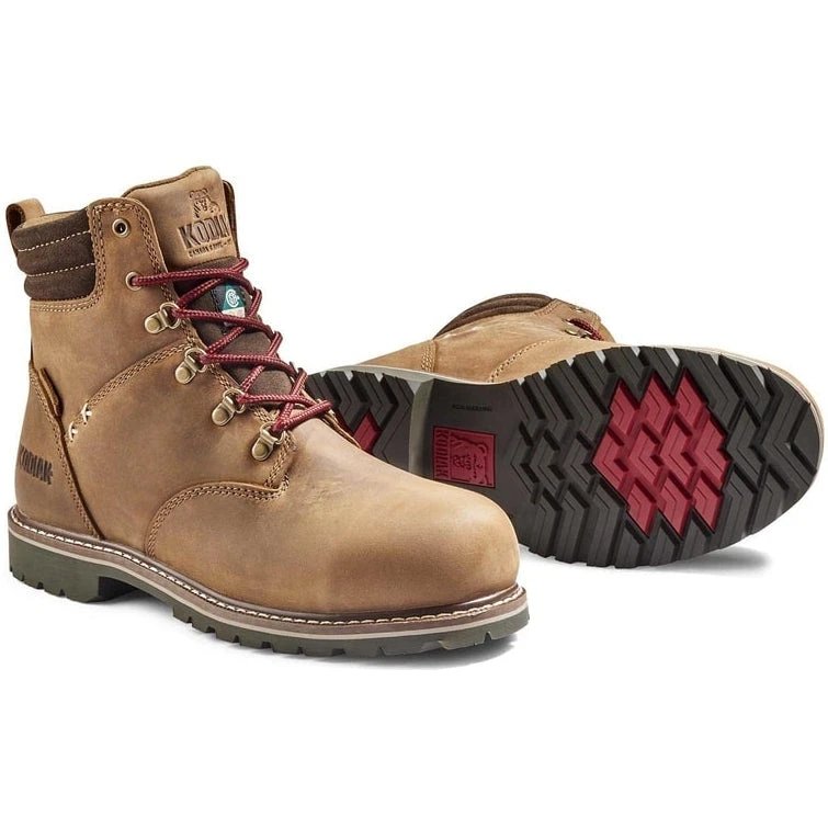 Kodiak Women's Bralorne 6" CT Waterproof Safety Work Boot -Brown- K4TEBN 6 Kodiak Women's Bralorne 6" CT Waterproof Safety Work Boot -Brown- K4TEBN - Image 4