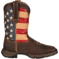 Durango Women's Lady Rebel Patriotic 10" Square Toe Western Flag Boot RD4414 -Overlook Boots Online Shop RD4414 profile