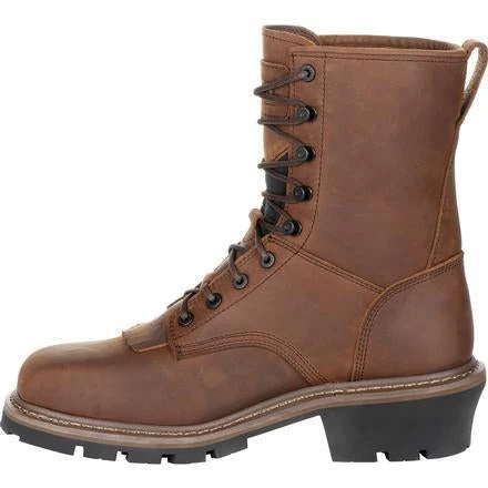 Rocky Men's Square Toe Logger Comp Toe WP Work Boot - Brown - RKK0277 5 Rocky Men's Square Toe Logger Comp Toe WP Work Boot - Brown - RKK0277 - Image 3