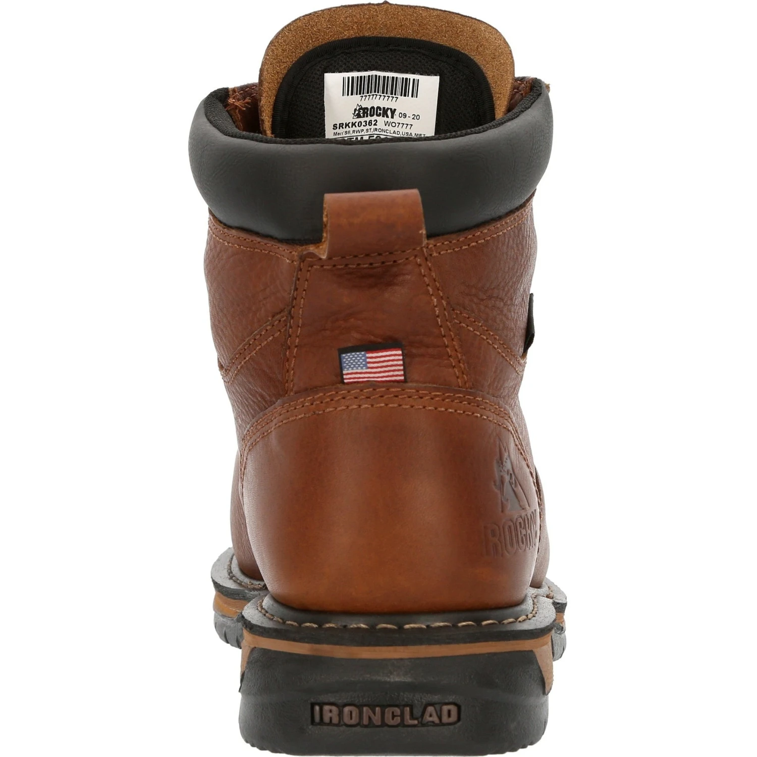 Rocky Men's IronClad 6" Steel Toe WP MG USA Made Work Boot - RKK0362 5 Rocky Men's IronClad 6" Steel Toe WP MG USA Made Work Boot - RKK0362 - Image 3