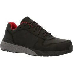 Overlook Boots Online Shop 39 Rocky Men's Industrial Athletix 3" Comp Toe Work Shoe- Black - RKK0367