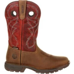 Rocky Men's Legacy 32 11" Sqr Toe WP Western Work Boot- Red - RKW0316 13 Rocky Men's Legacy 32 11" Sqr Toe WP Western Work Boot- Red - RKW0316 -Overlook Boots Online Shop RKW0316 profile