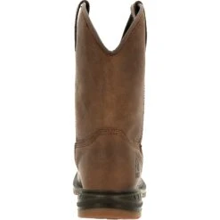Rocky Men's WorkSmart 10" Square Toe Unlined Western Work Boot RKW0346 11 Rocky Men's WorkSmart 10" Square Toe Unlined Western Work Boot RKW0346 -Overlook Boots Online Shop RKW0346 back