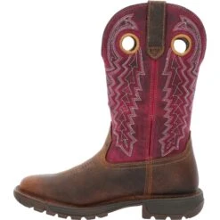 Rocky Women's Legacy 32 11" Square Toe Western Boot - Brown - RKW0357 -Overlook Boots Online Shop RKW0357 instep profile