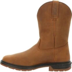 Rocky Men's Worksmart 11" Comp Toe WP MG Western Work Boot - RKW0360 -Overlook Boots Online Shop RKW0360 instep profile