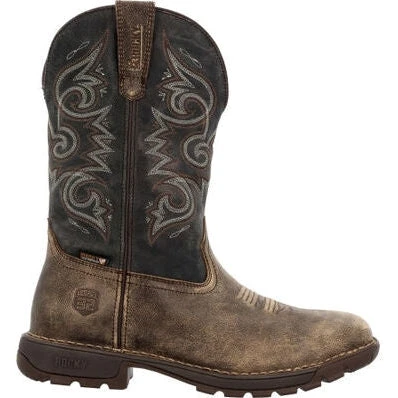 Rocky Men's Legacy 32 11" WP Western Pull On Work Boot Brown RKW0389 4 Rocky Men's Legacy 32 11" WP Western Pull On Work Boot Brown RKW0389 - Image 2