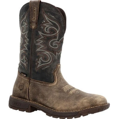 Rocky Men's Legacy 32 11" WP Western Pull On Work Boot Brown RKW0389 3 Rocky Men's Legacy 32 11" WP Western Pull On Work Boot Brown RKW0389