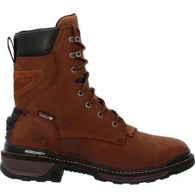 Rocky Men's Rams Horn 9" Comp Toe WP Western Work Boot -Brown- RKW0407 4 Rocky Men's Rams Horn 9" Comp Toe WP Western Work Boot -Brown- RKW0407 - Image 2
