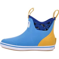 Xtratuf Women's Salmon Sisters 6" WP Ankle Deck Boot - Blue - XWAB2SS -Overlook Boots Online Shop XWAB2SS 5 LARGE 215dd617 a19c 413f bbe5 5615ca36a9ff