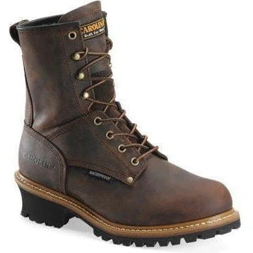 Carolina Men's Elm 8” Waterproof Logger Work Boot - Brown - CA8821 3 Carolina Men's Elm 8” Waterproof Logger Work Boot - Brown - CA8821