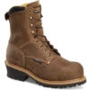 Carolina Men’s Poplar 8” WP Comp Toe Logger Work Boot Brown - CA9852 -Overlook Boots Online Shop carolina mens poplar 8 wp comp toe logger work boot brown ca9852