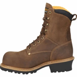 Carolina Men’s Poplar 8” WP Comp Toe Logger Work Boot Brown - CA9852 -Overlook Boots Online Shop carolina mens poplar 8 wp comp toe logger work boot brown ca9852 4