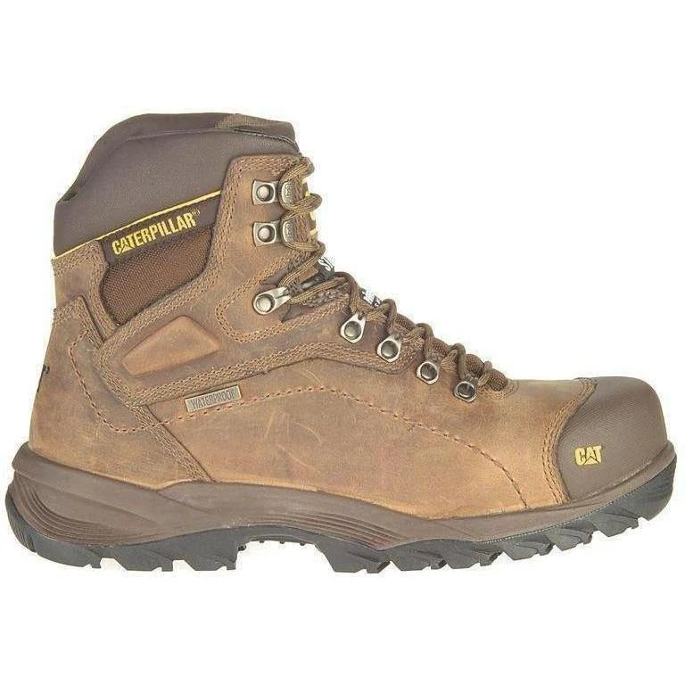 CAT Men's Diagnostic Hi WP Insulated Stl Toe Work Boot - Brown- P89940 4 CAT Men's Diagnostic Hi WP Insulated Stl Toe Work Boot - Brown- P89940 - Image 2